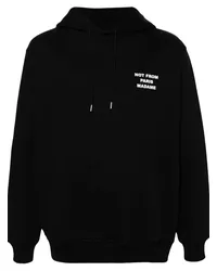 Drôle de Monsieur Hoodie mit Slogan-Print Schwarz