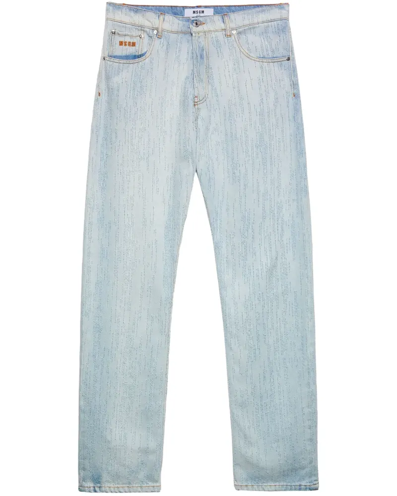 MSGM Jeans mit Ziernähten - Blau Blau