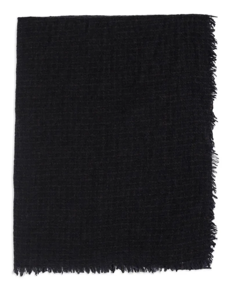 Faliero Sarti frayed-edge scarf - Schwarz Schwarz