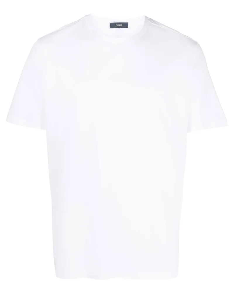 Herno Klassisches T-Shirt - Weiß Weiß
