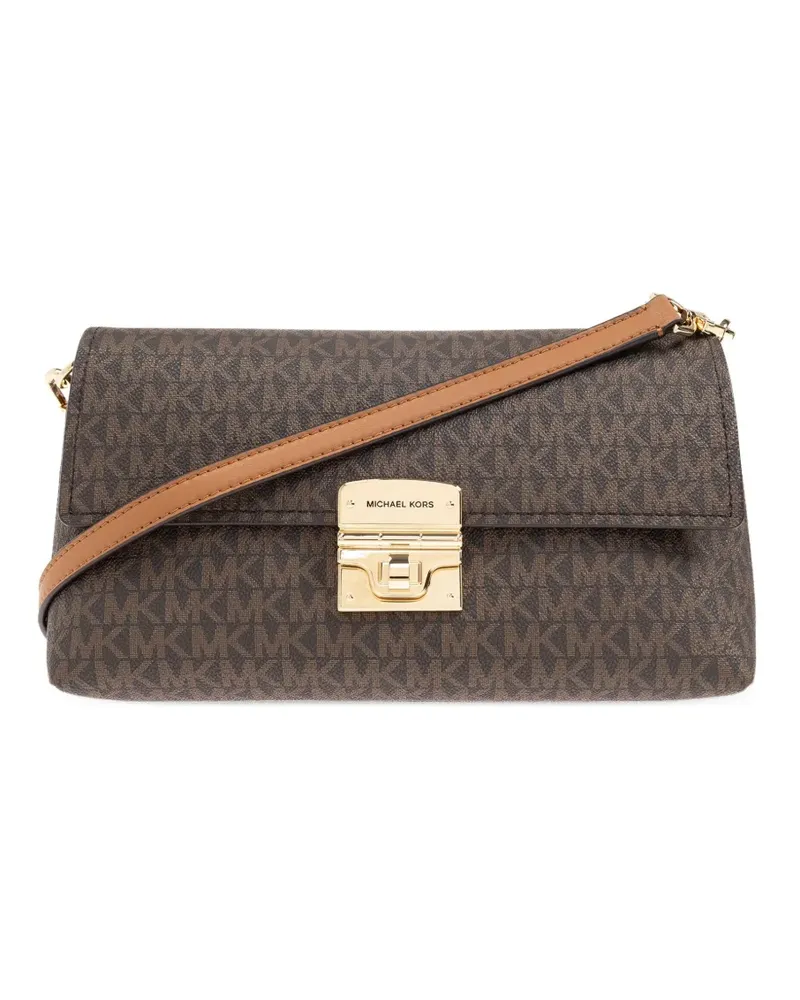 Michael Kors Mittelgroße Addie Schultertasche - Braun Braun