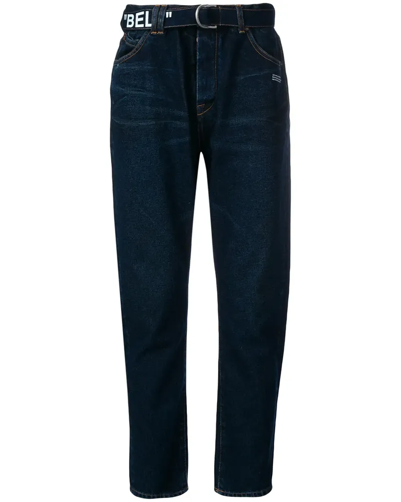 OFF-WHITE Jeans mit Gürtel - Blau Blau