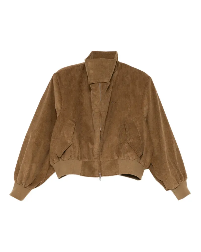 BONBOM Cordjacke im Cropped-Look - Braun Braun