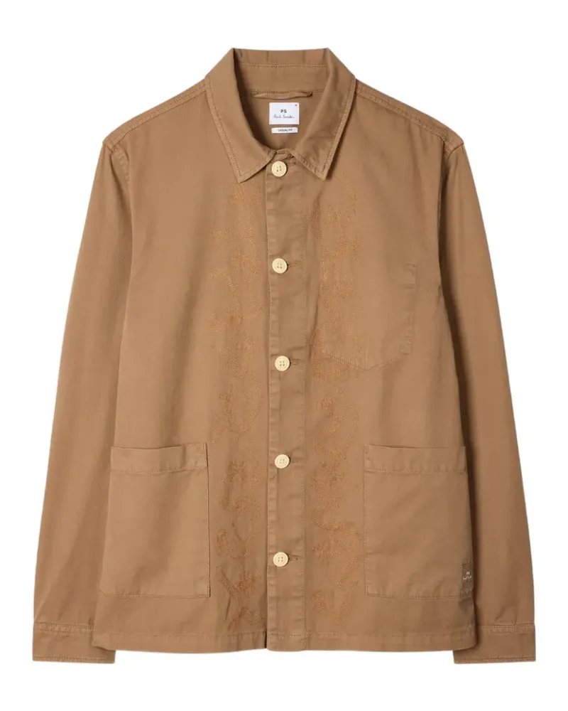 Paul Smith Hemdjacke aus Bio-Baumwolle - Braun Braun