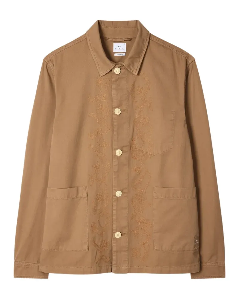 Paul Smith Hemdjacke aus Bio-Baumwolle - Braun Braun