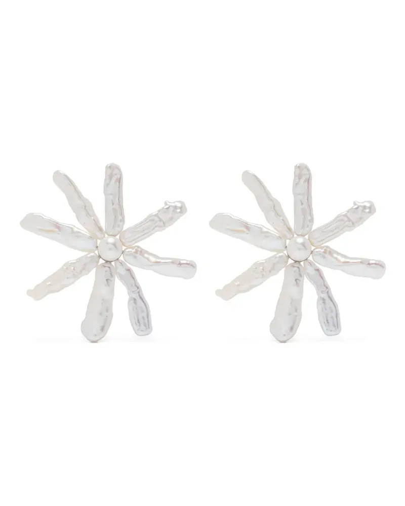Simone Rocha Ohrringe im Blumendesign - Silber Silber