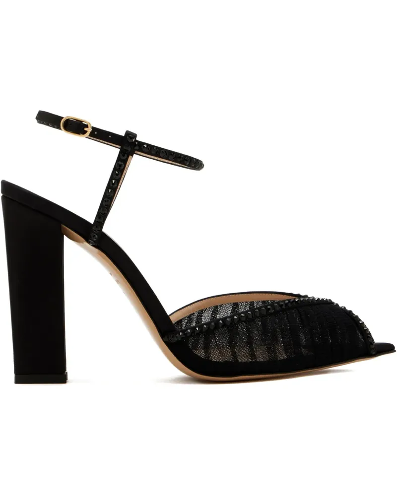 Andrea Wazen Katy Sandalen mit Kristallen - Schwarz Schwarz