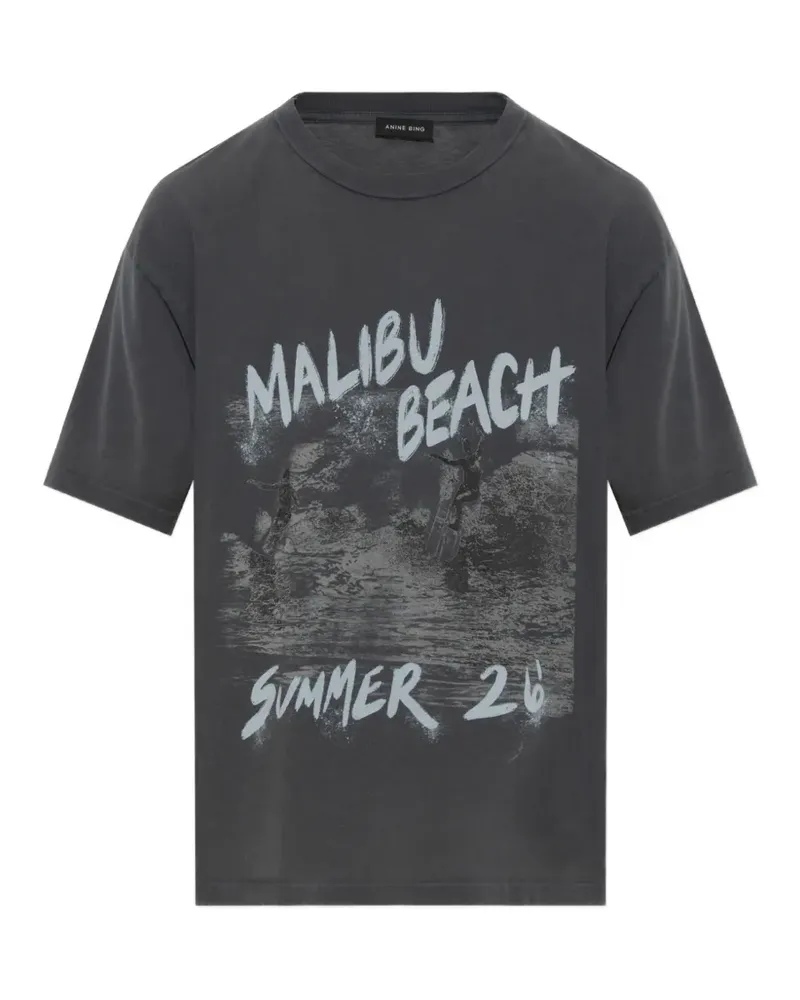Anine Bing Cade T-Shirt mit Print - Grau Grau