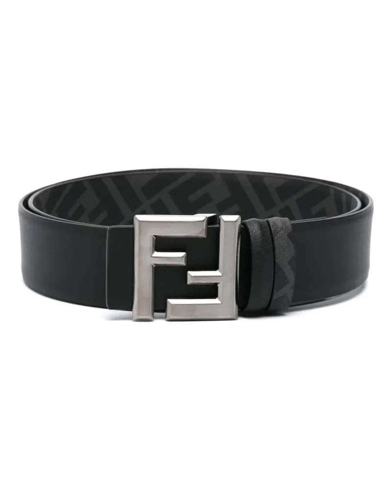 Fendi Wendbarer FF Squared Gürtel - Schwarz Schwarz