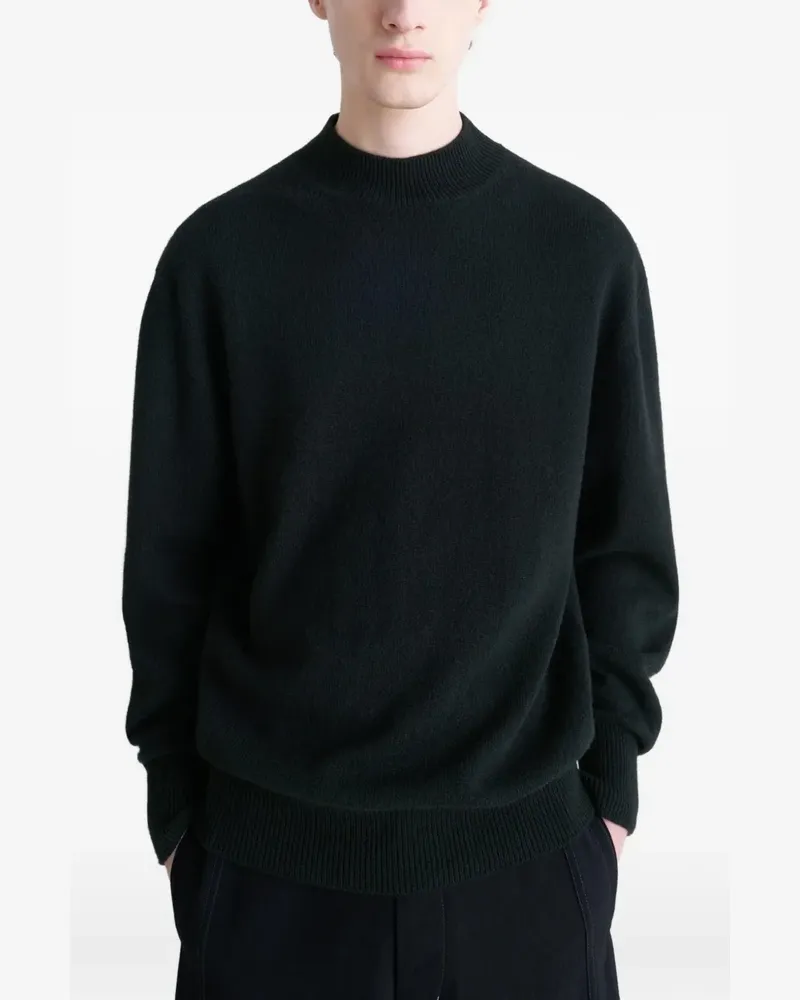 Christophe Lemaire Pullover mit Stehkragen - Schwarz Schwarz