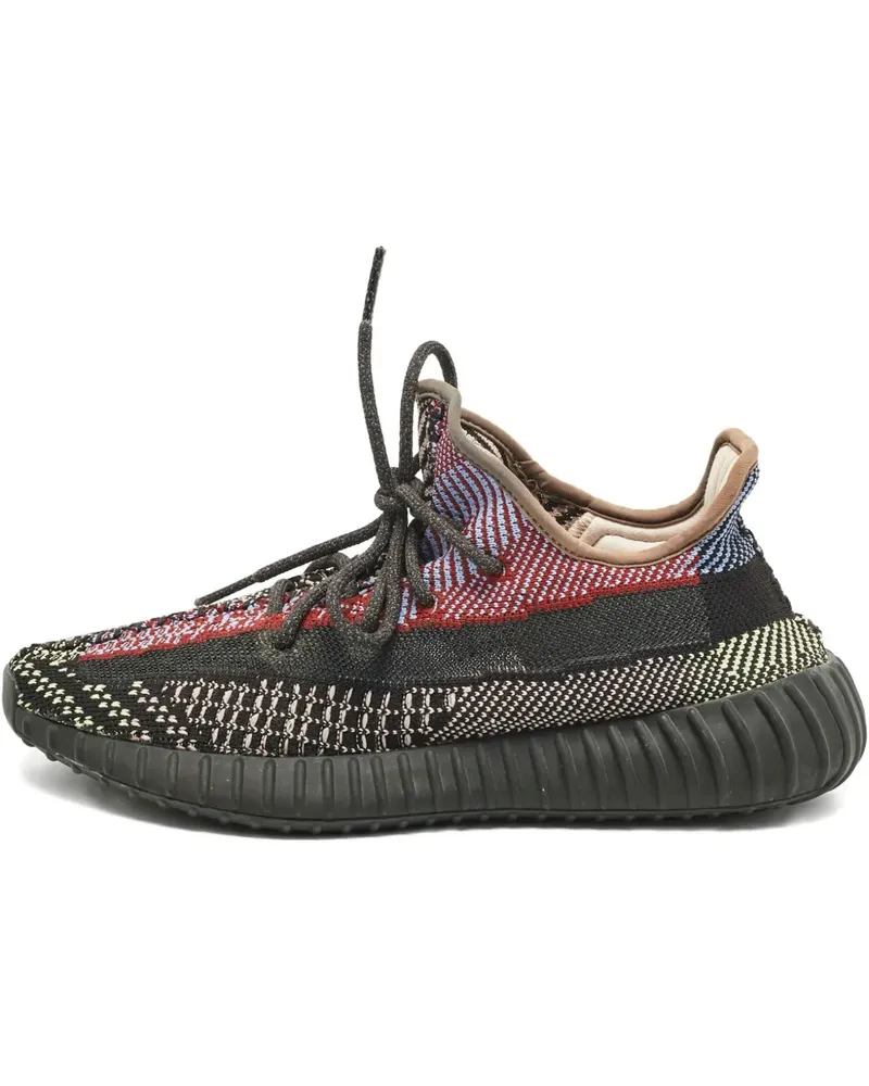 adidas Gerippte Boost 350 V2 Sneakers - Schwarz Schwarz