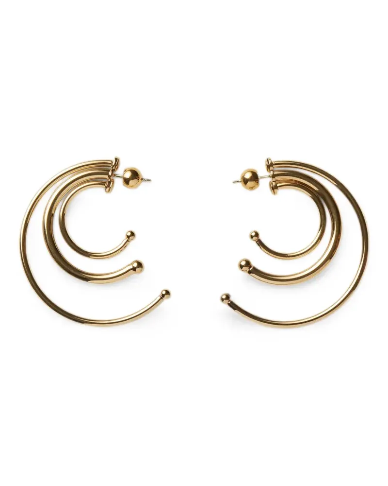 PANCONESI Dreifach-Creolen - Gold Gold