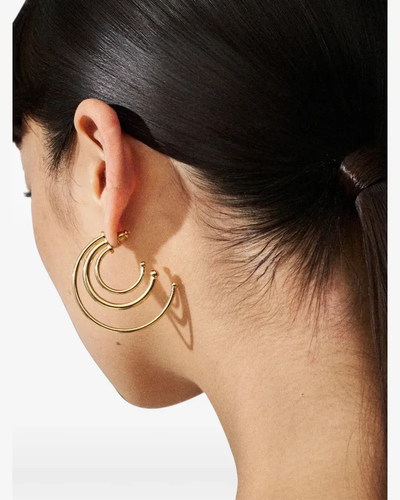 PANCONESI triple hoop earrings - Gold Gold