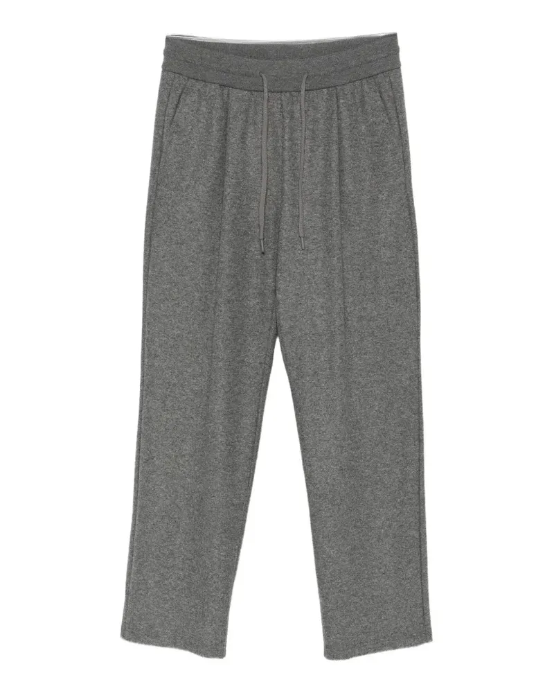 Herno Straight-Leg-Hose mit Kordelzug - Grau Grau