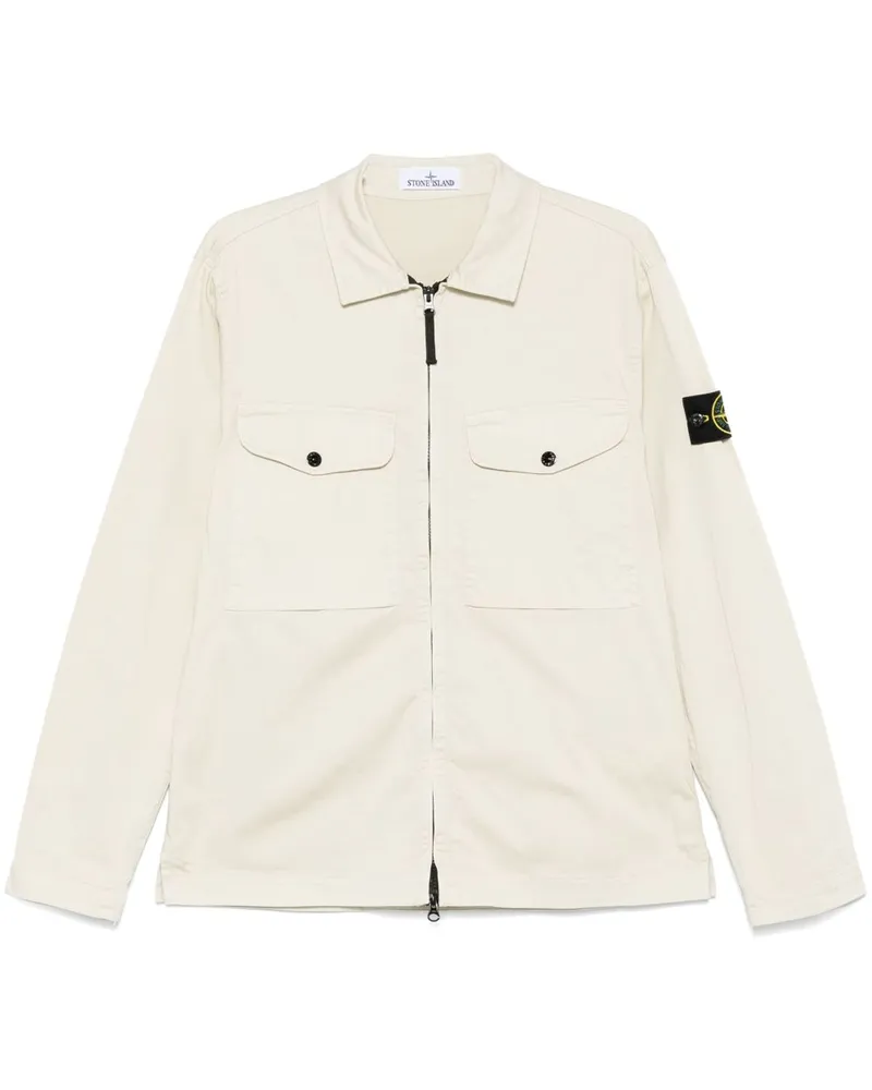 Stone Island Jacke mit abnehmbarem Patch - Nude Nude