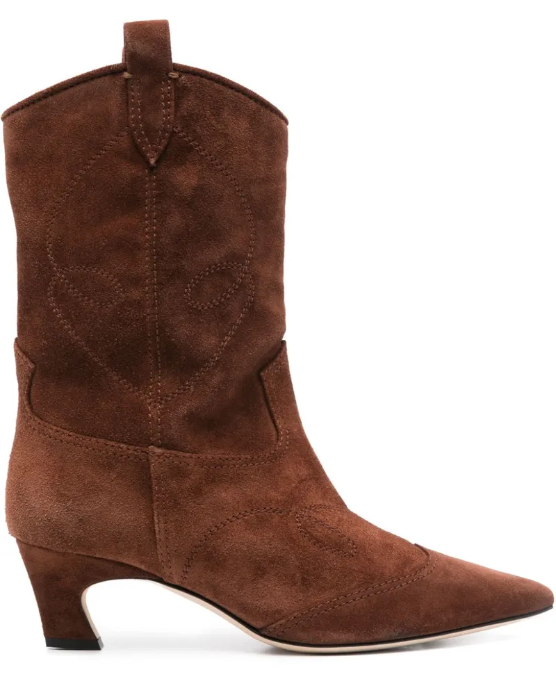 Ermanno Scervino Stiefeletten aus Wildleder 50mm - Braun Braun