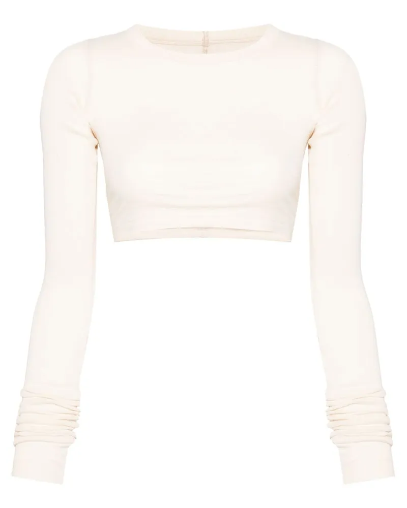 Rick Owens T-Shirt im Cropped-Design - Weiß Weiß