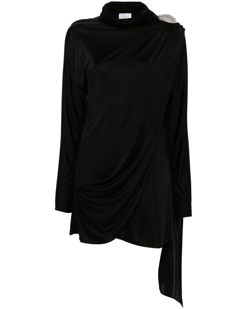 Giuseppe di Morabito Minikleid mit Brosche - Schwarz Schwarz