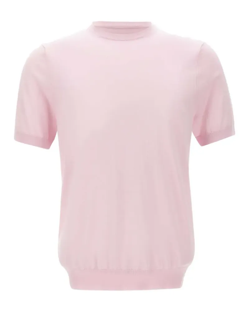 Diktat crew-neck T-shirt - Rosa Rosa