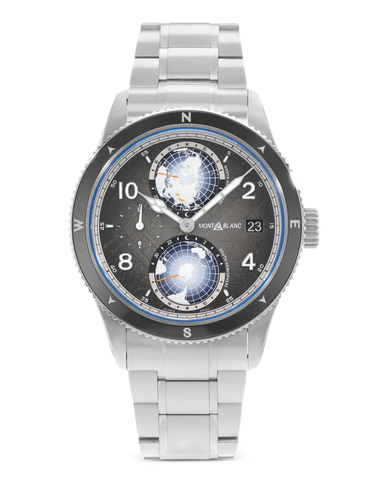 Montblanc 1858 Geosphere Armbanduhr 42mm - Grau Grau