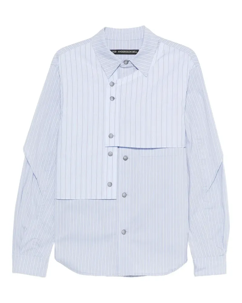 Andersson Bell Gestreiftes Hemd im Layering-Look - Blau Blau
