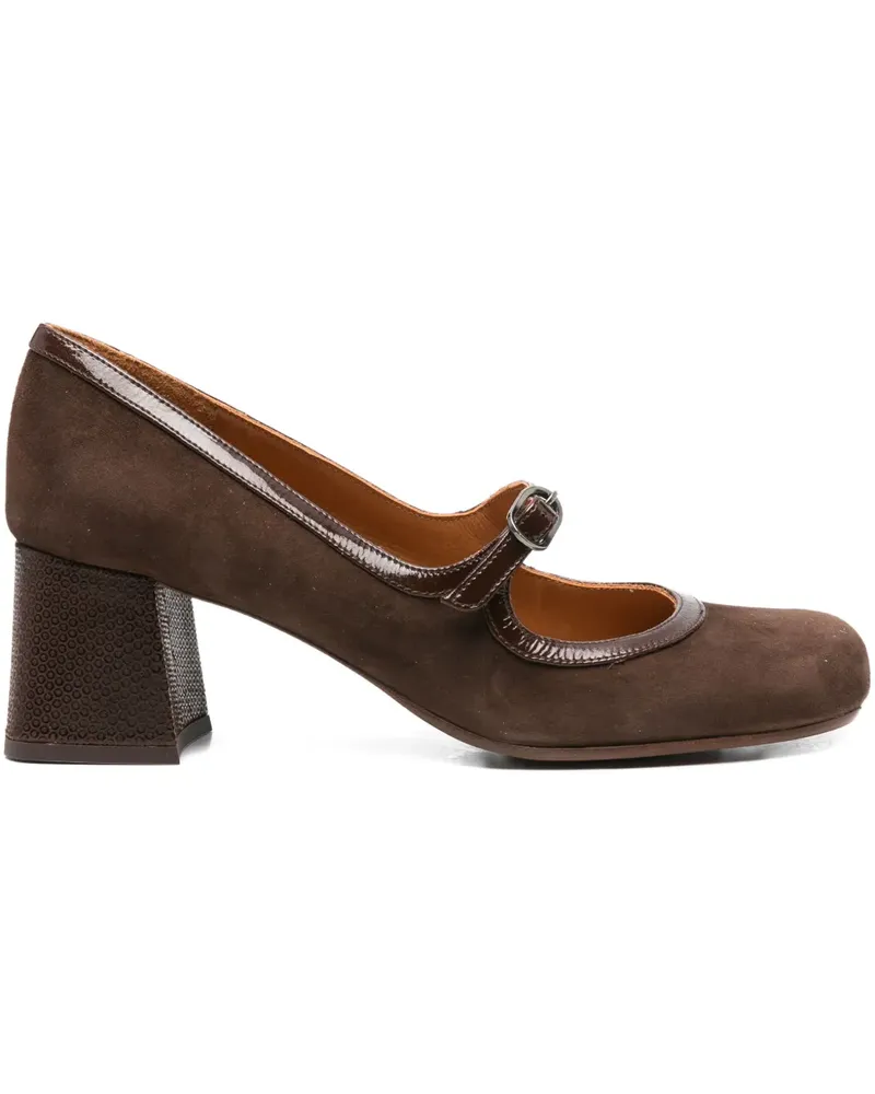 Chie Mihara Pumps mit Blockabsatz 40mm - Braun Braun