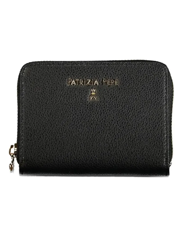 Patrizia Pepe Essential zip-around leather wallet - Schwarz Schwarz
