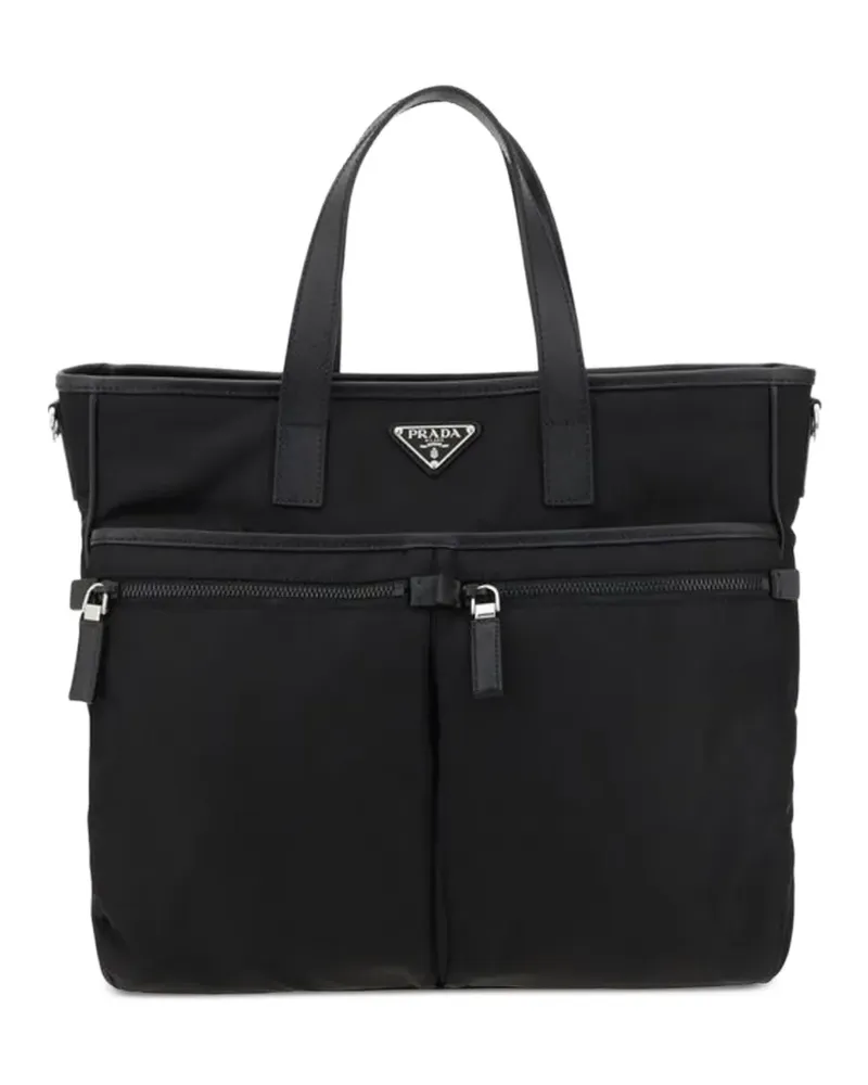 Prada Handtasche aus Re-Nylon - Schwarz Schwarz