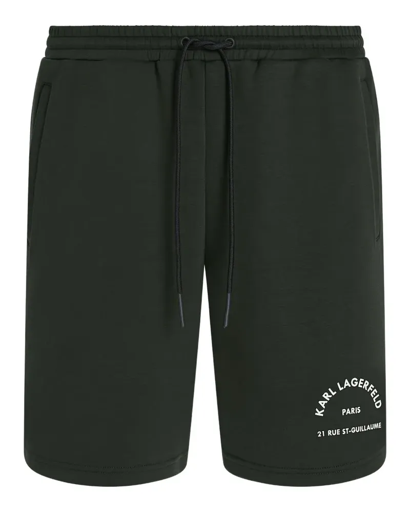 Karl Lagerfeld Rue St-Guillaume Shorts mit Logo - Grün Grün