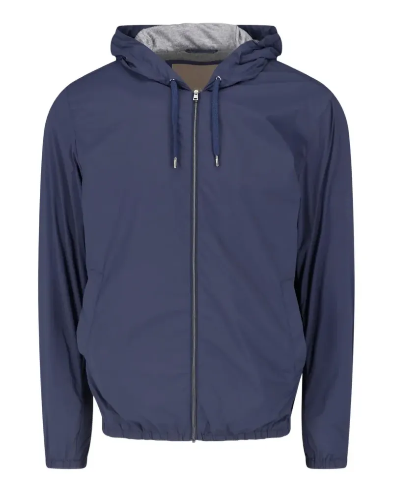 Herno Kapuzenjacke mit Kordelzug - Blau Blau