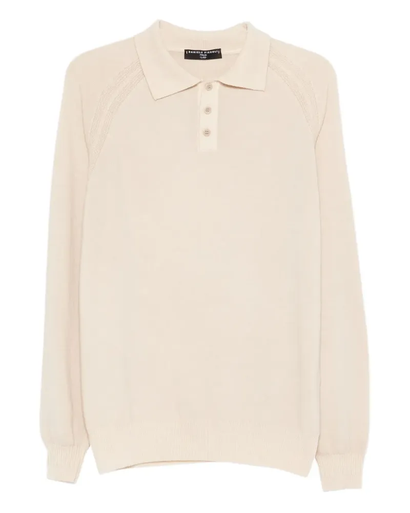 Daniele Fiesoli Poloshirt mit Raglanärmeln - Nude Nude