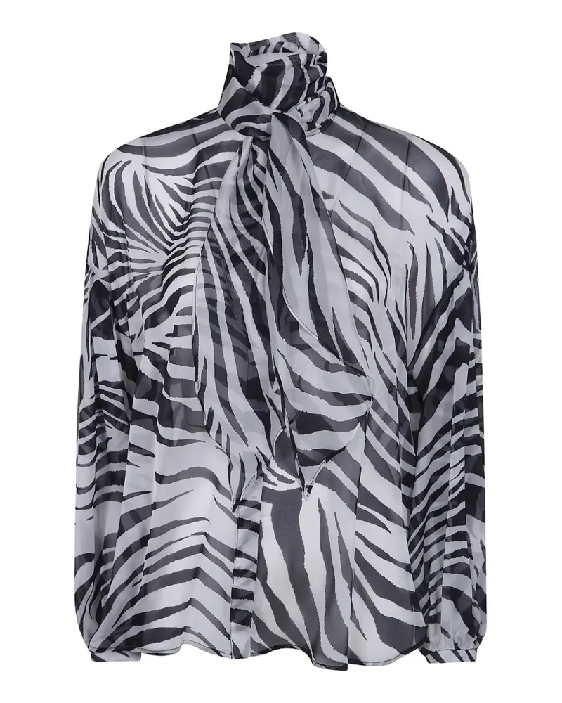 Max Mara Ballata zebra-print shirt - Weiß Weiß