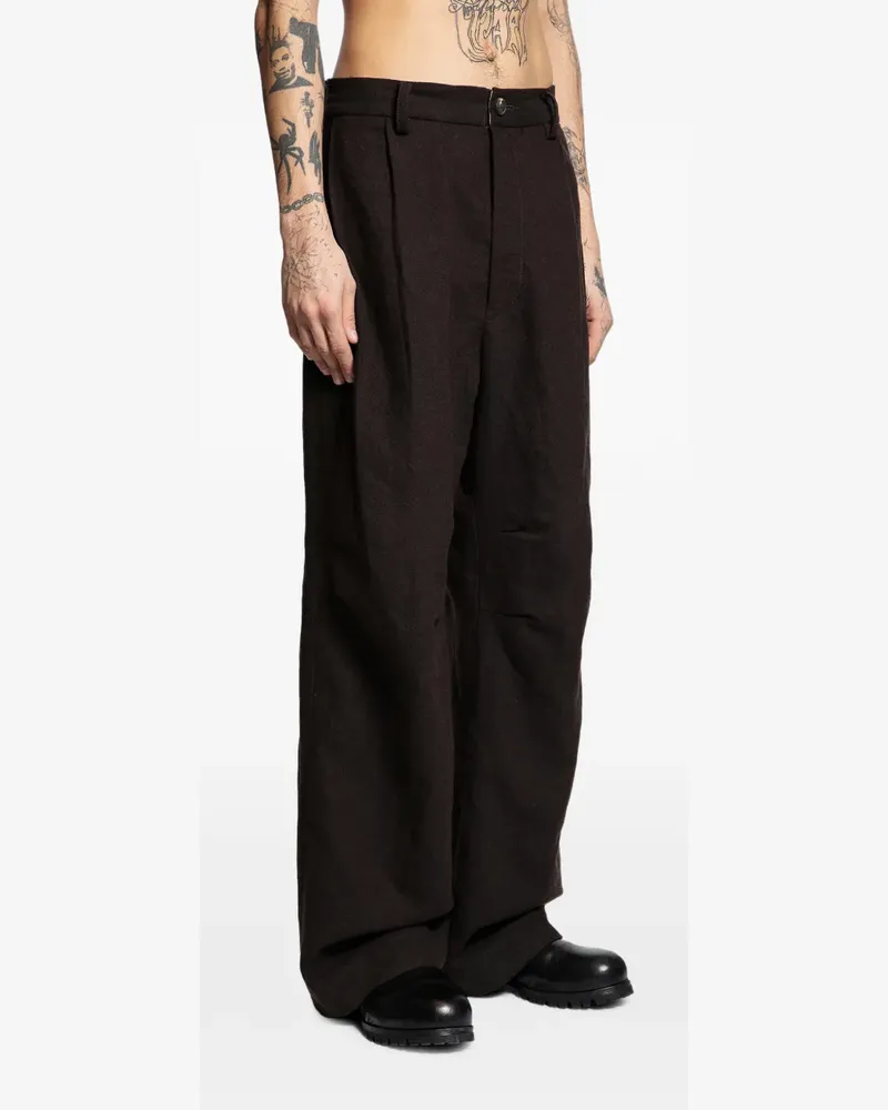 Ziggy Chen Hose mit geradem Bein - Braun Braun
