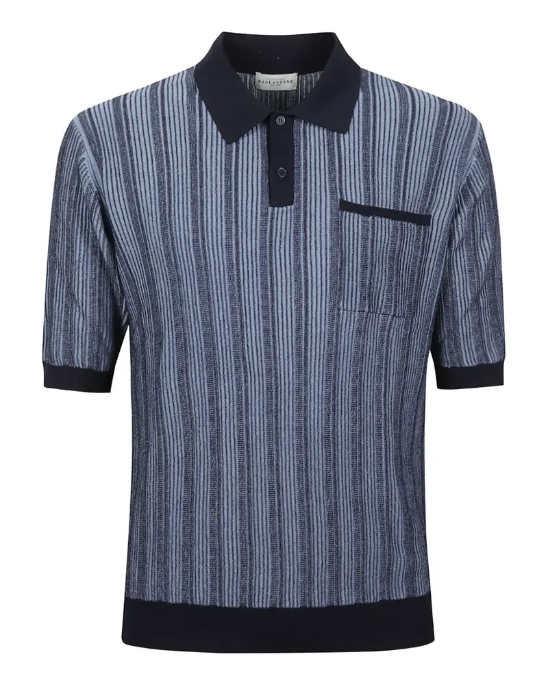 Ballantyne striped pocket polo shirt - Blau Blau