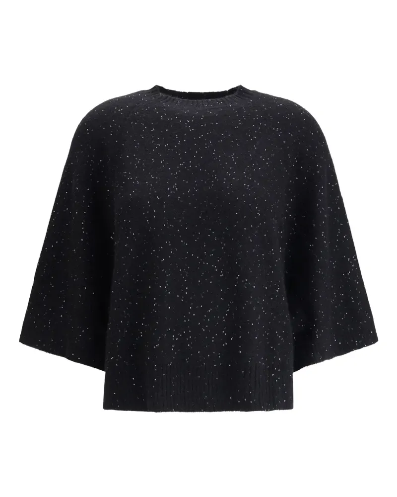 Fabiana Filippi Pullover mit Pailletten - Schwarz Schwarz