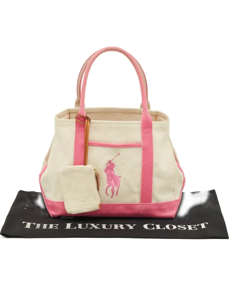 Ralph Lauren Canvas-Tote Bag mit Henkel - Nude Nude