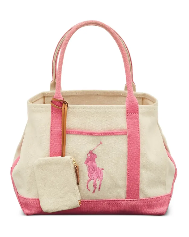 Ralph Lauren Canvas-Tote Bag mit Henkel - Nude Nude