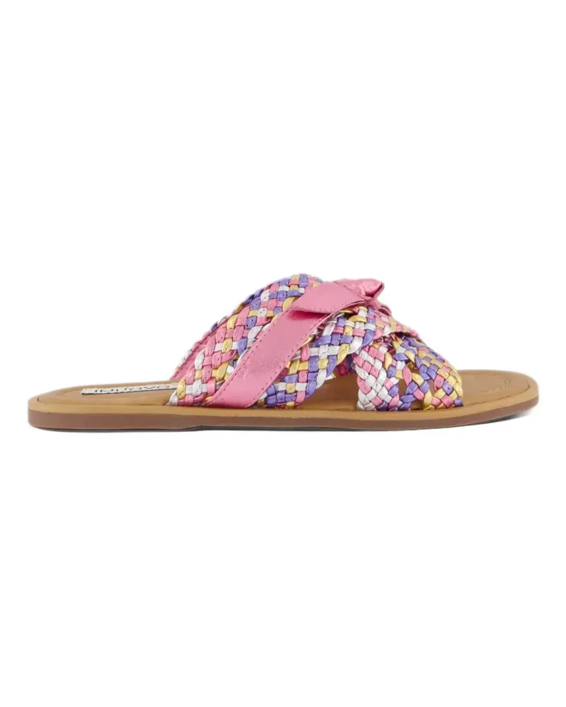 Inuovo braided bow-detail sandals - Rosa Rosa