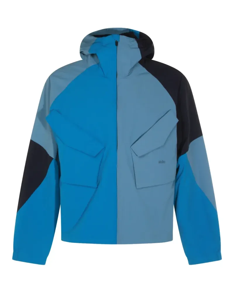 Arte Antwerp colourblock hooded jacket - Blau Blau