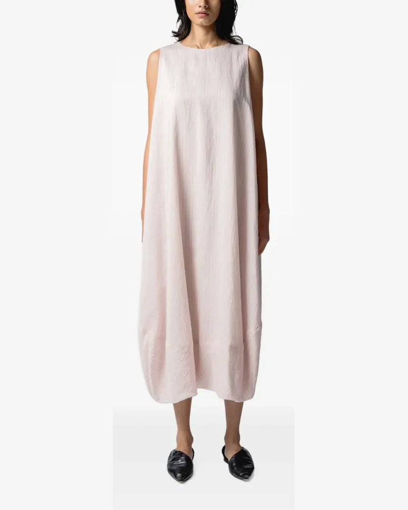 Muller of Yoshiokubo stripe back-open midi dress - Rosa Rosa