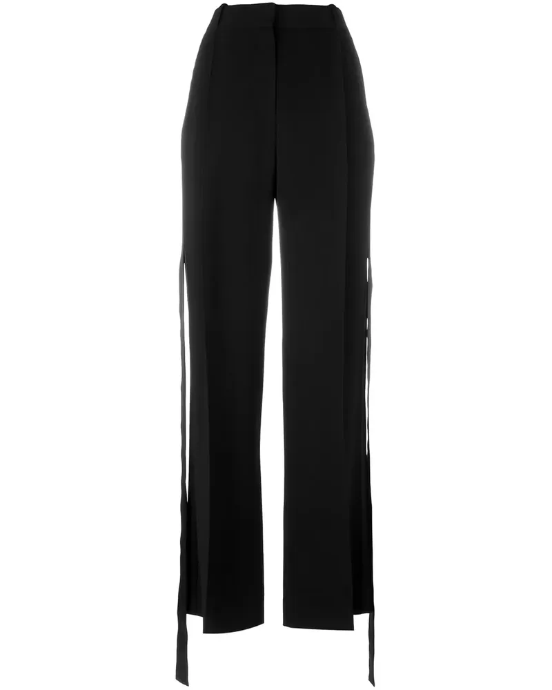 Givenchy Bundfaltenhose mit seitlichen Bändern - Schwarz Schwarz
