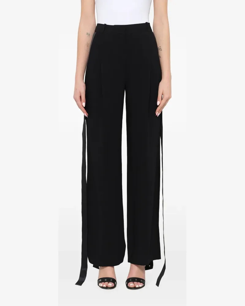 Givenchy Bundfaltenhose mit seitlichen Bändern - Schwarz Schwarz