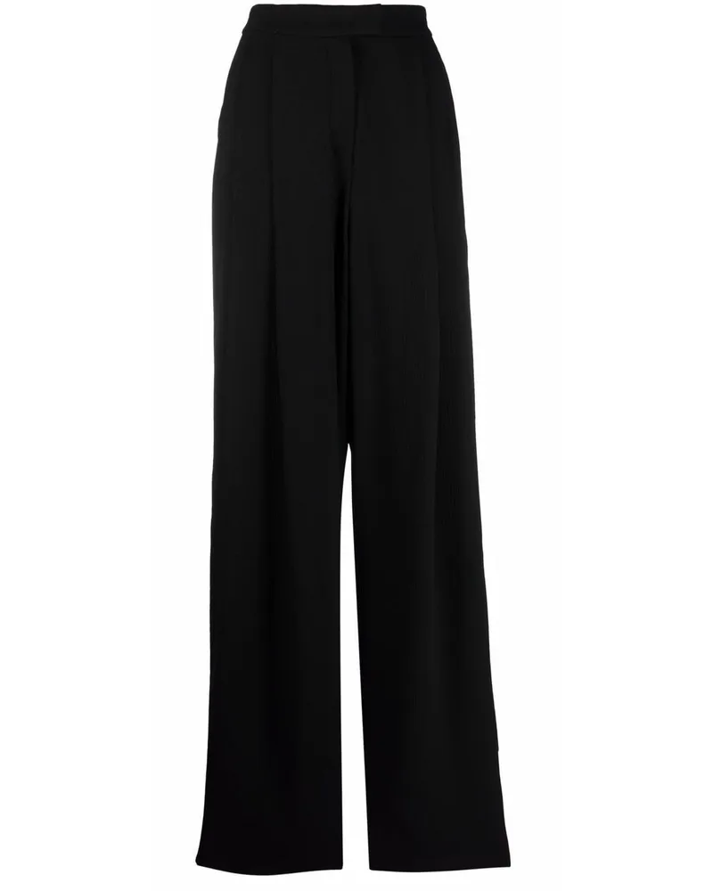 Emporio Armani Hose mit Tapered-Bein - Schwarz Schwarz