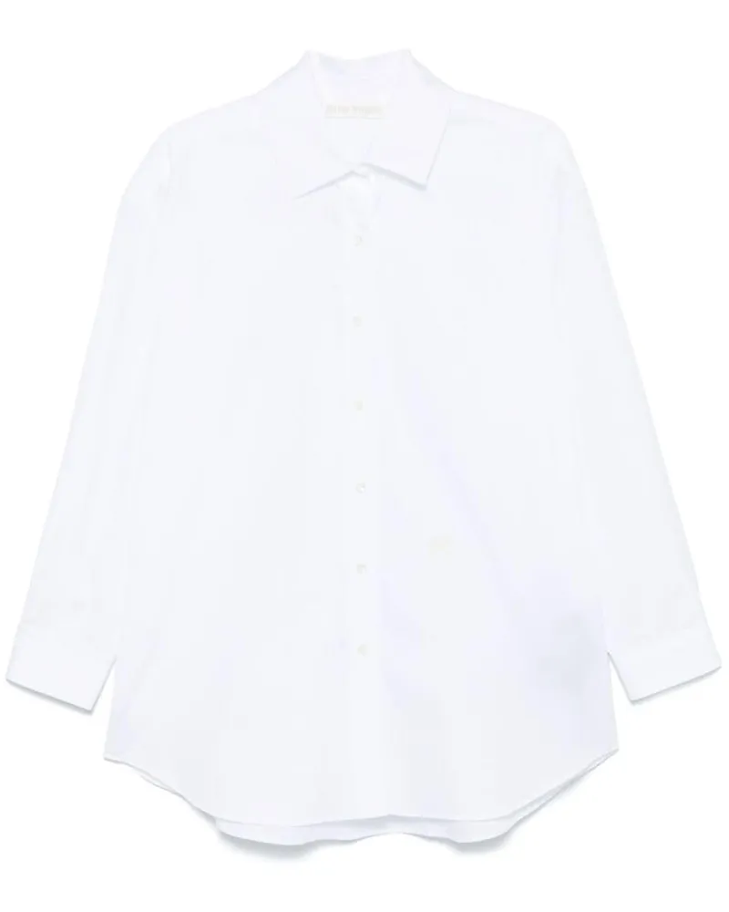 Palm Angels Hemd mit Monogramm-Stickerei - Weiß Weiß