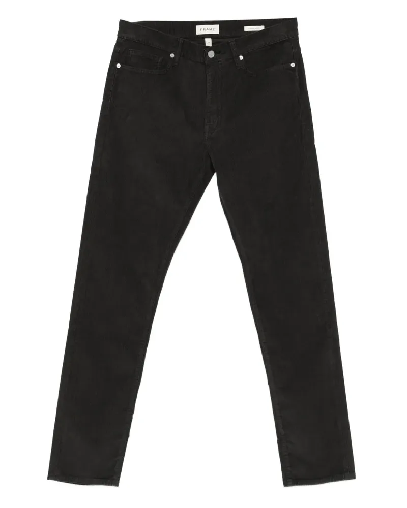 Frame Denim Hose aus Cord - Schwarz Schwarz