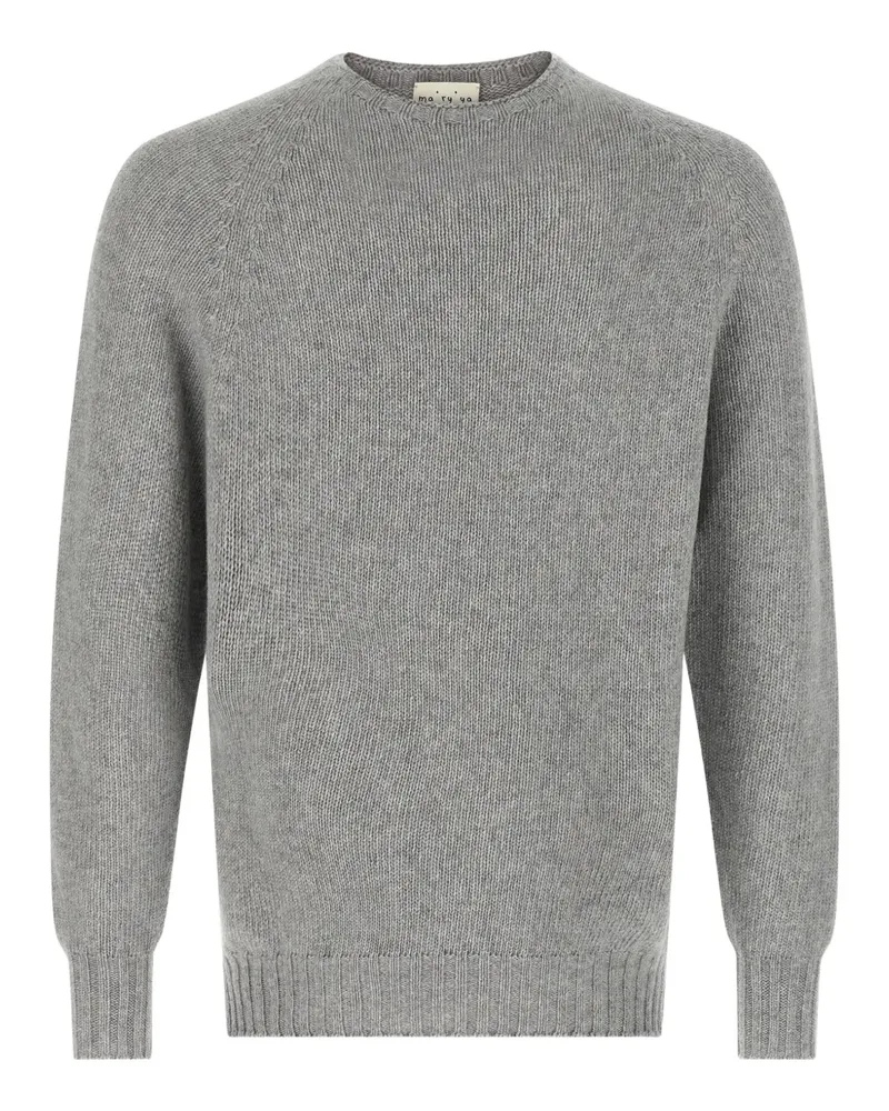 MA'RY'YA Pullover mit Raglanärmeln - Grau Grau