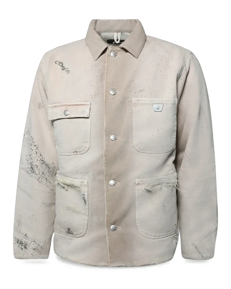 MISBHV Marfa Jacke im Distressed-Look - Nude Nude
