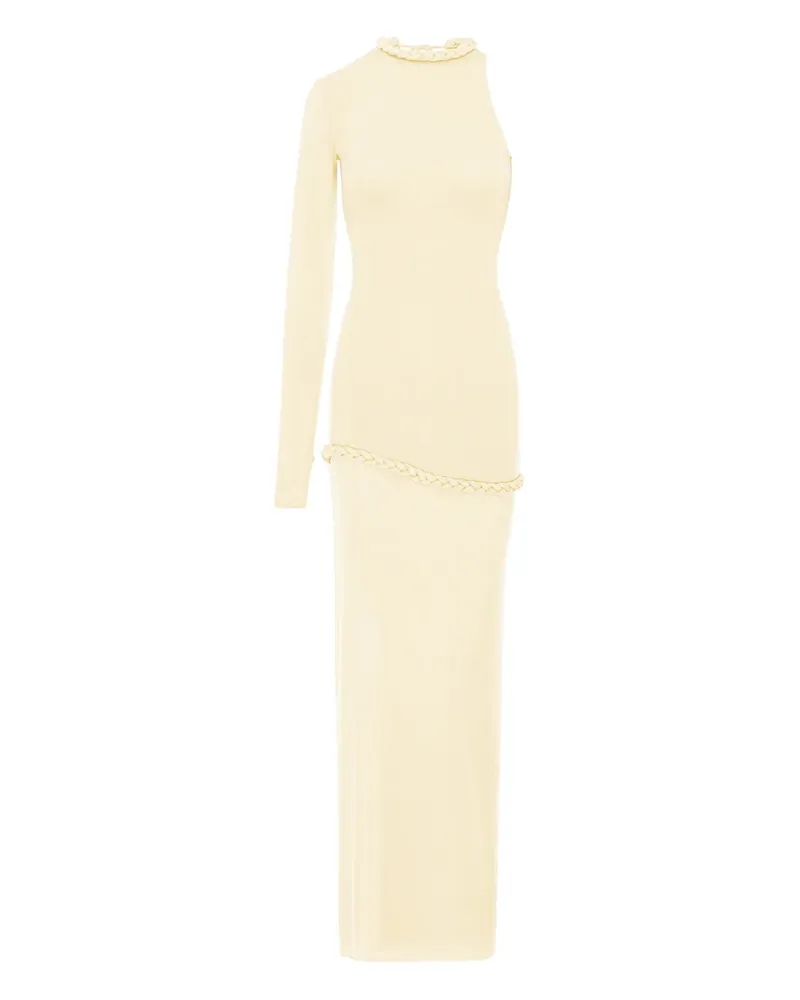 MANURÍ Candy one-sleeve maxi dress - Gelb Gelb