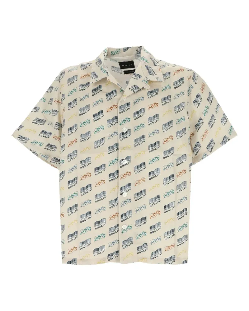 Howlin' Hemd mit Logo-Print - Nude Nude