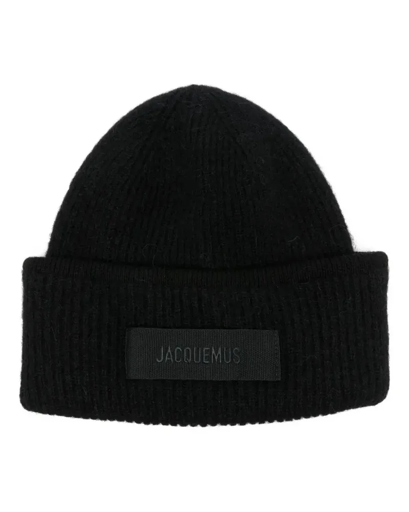Jacquemus The Gros Grain Beanie - Schwarz Schwarz